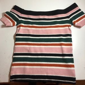 Off the shoulder knot top